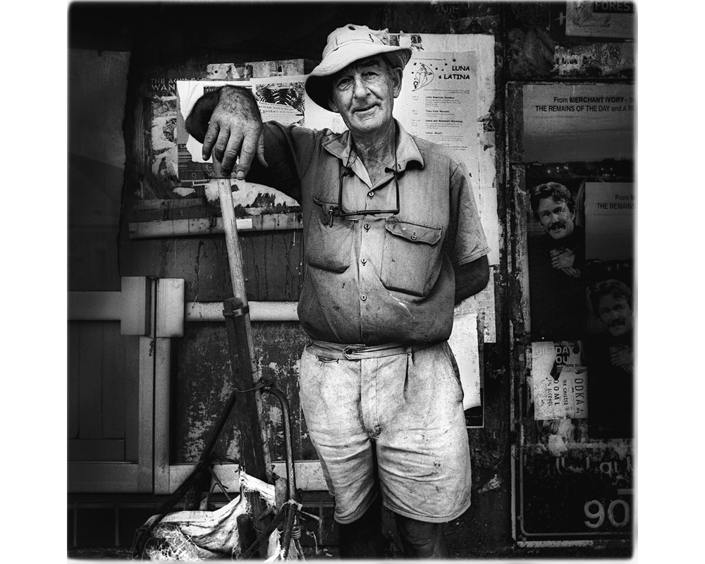 Newtown Man and his trolley photo by Raoul Butler